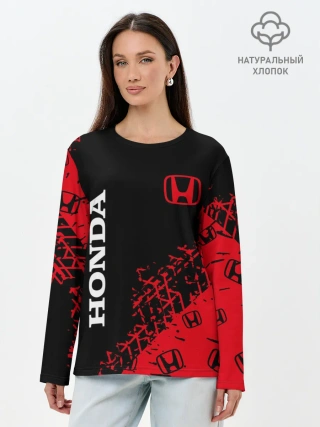 Лонгслив женский. Хлопок / HONDA / ХОНДА