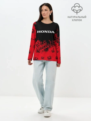 Лонгслив женский. Хлопок / HONDA / ХОНДА