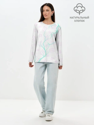 Лонгслив женский. Хлопок / BTS / БТС