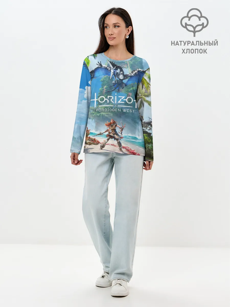 Лонгслив женский. Хлопок / Horizon Forbidden West