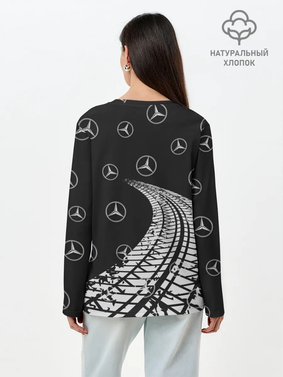 Лонгслив женский. Хлопок / MERCEDES / МЕРСЕДЕС