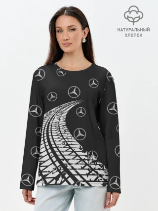 Лонгслив женский. Хлопок / MERCEDES / МЕРСЕДЕС