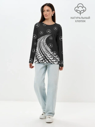 Лонгслив женский. Хлопок / MERCEDES / МЕРСЕДЕС