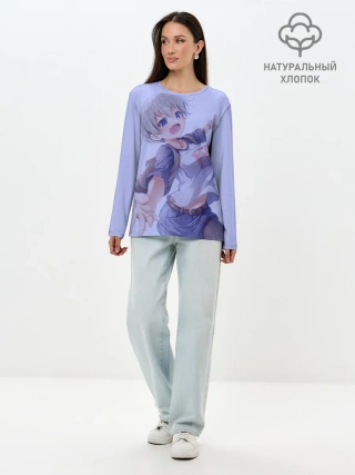 Лонгслив женский. Хлопок / Хана Удзаки
