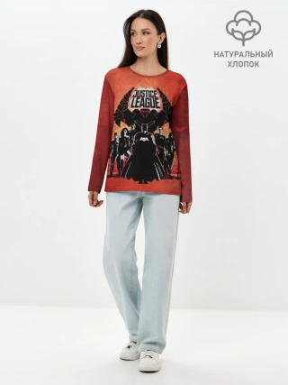 Лонгслив женский. Хлопок / Justice League