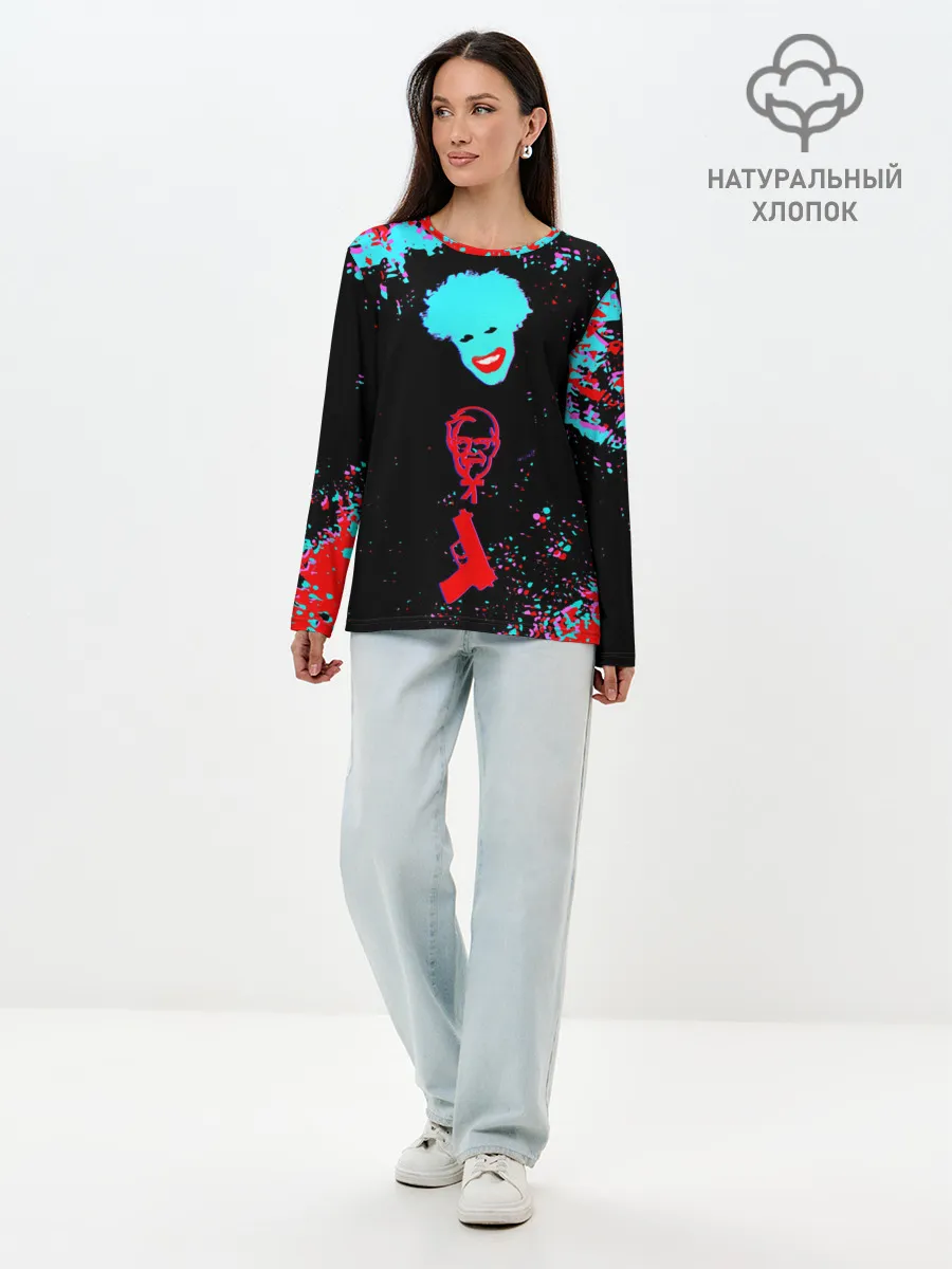 Лонгслив женский. Хлопок / CatboyKami / Lolisocks