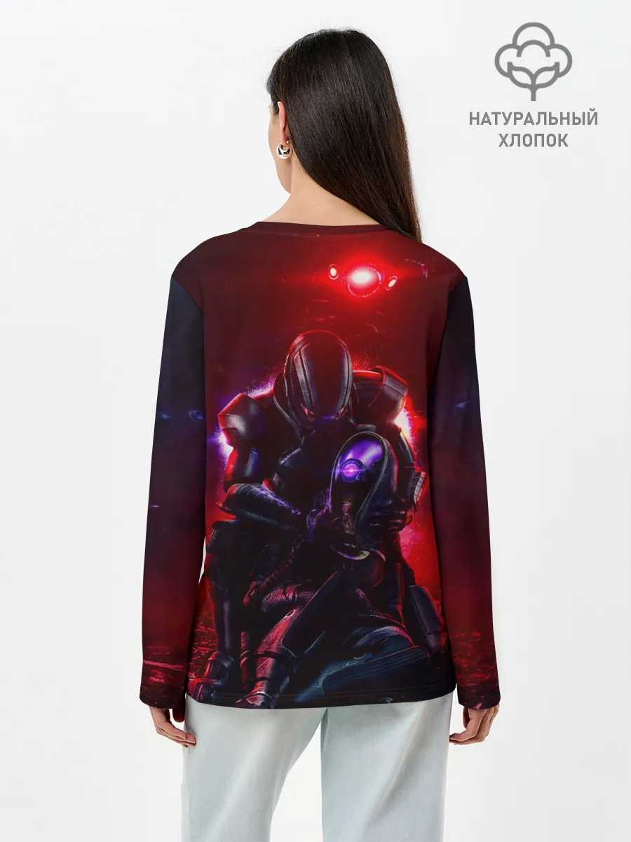 Лонгслив женский. Хлопок / Mass Effect