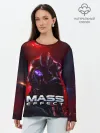 Лонгслив женский. Хлопок / Mass Effect