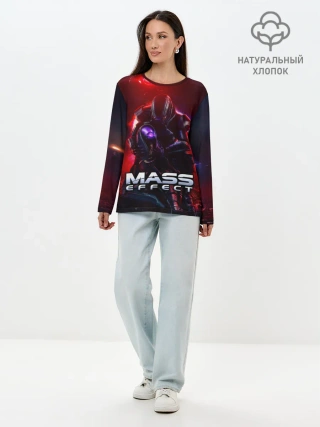 Лонгслив женский. Хлопок / Mass Effect
