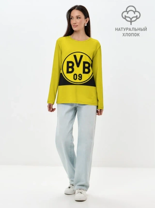 Лонгслив женский. Хлопок / BORUSSIA DORTMUND