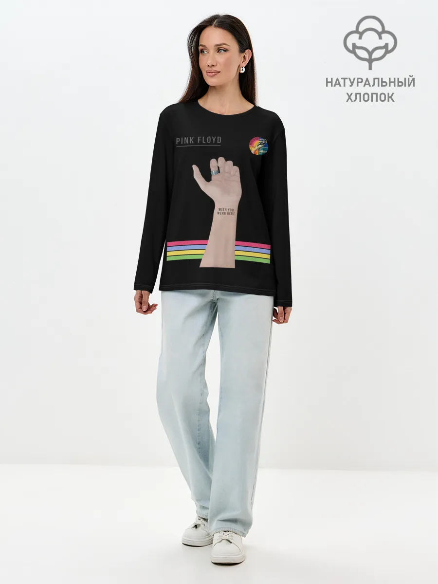 Лонгслив женский. Хлопок / PINK FLOYD