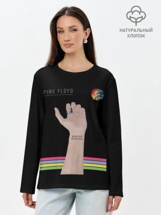 Лонгслив женский. Хлопок / PINK FLOYD