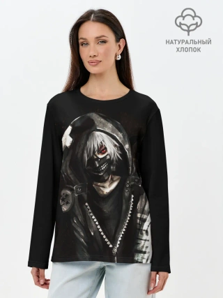 Лонгслив женский. Хлопок / Токийский гуль