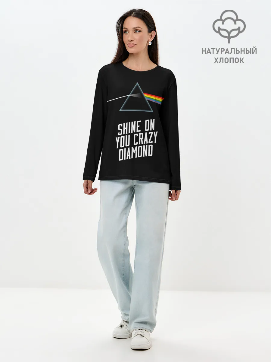 Лонгслив женский. Хлопок / PINK FLOYD