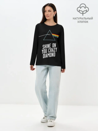 Лонгслив женский. Хлопок / PINK FLOYD