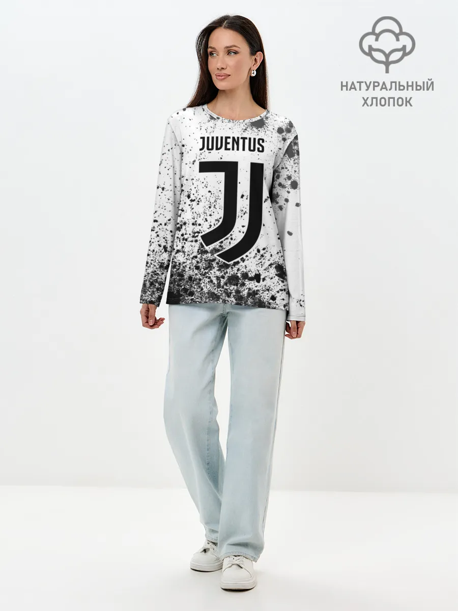Лонгслив женский. Хлопок / JUVENTUS / ЮВЕНТУС