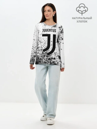 Лонгслив женский. Хлопок / JUVENTUS / ЮВЕНТУС