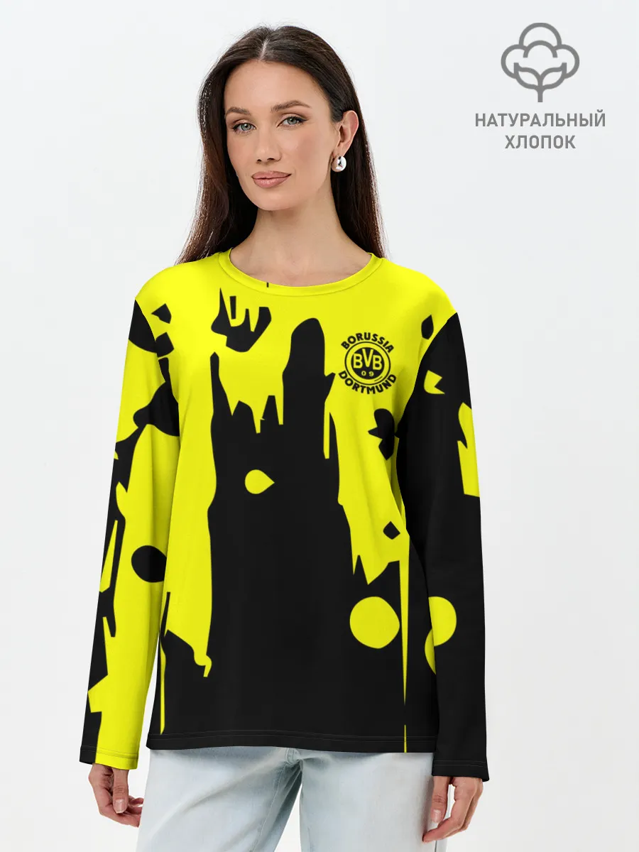 Лонгслив женский. Хлопок / FC Borussia
