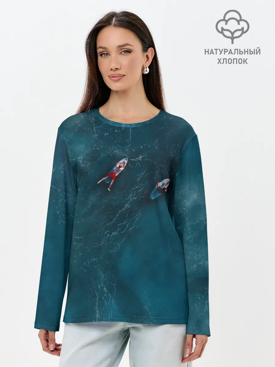 Лонгслив женский. Хлопок / Мир юрского периода 2
