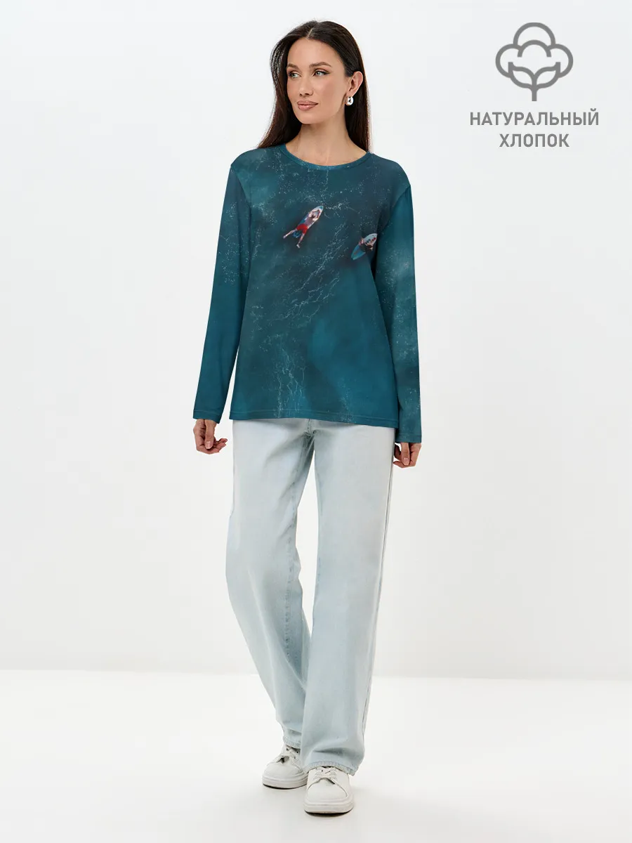 Лонгслив женский. Хлопок / Мир юрского периода 2
