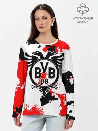 Лонгслив женский. Хлопок / FC Borussia