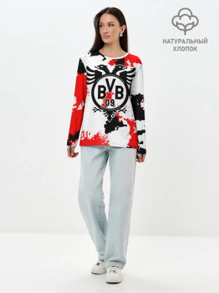Лонгслив женский. Хлопок / FC Borussia