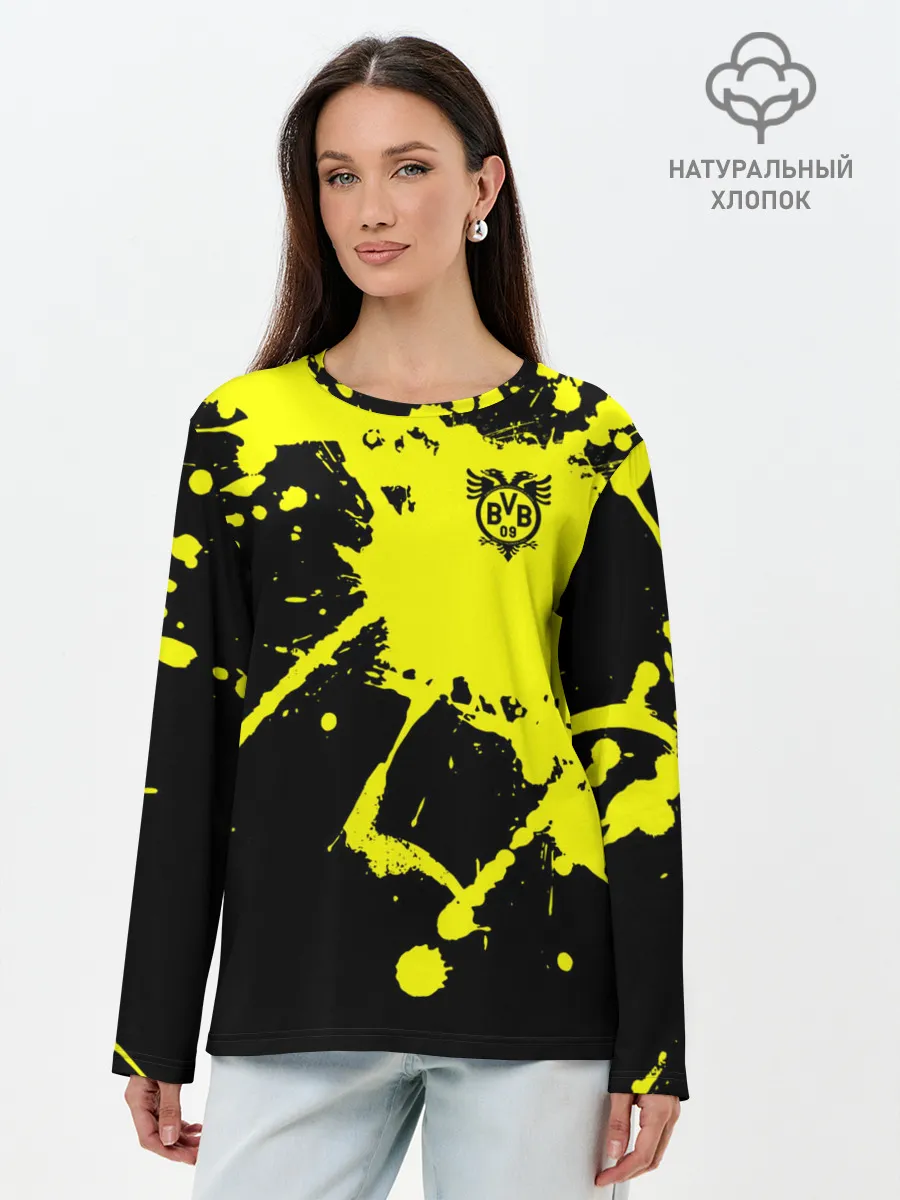 Лонгслив женский. Хлопок / FC Borussia