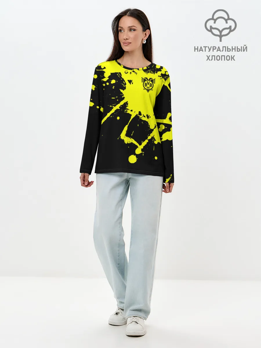 Лонгслив женский. Хлопок / FC Borussia