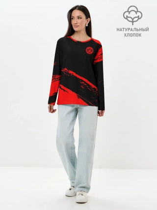 Лонгслив женский. Хлопок / FC Borussia