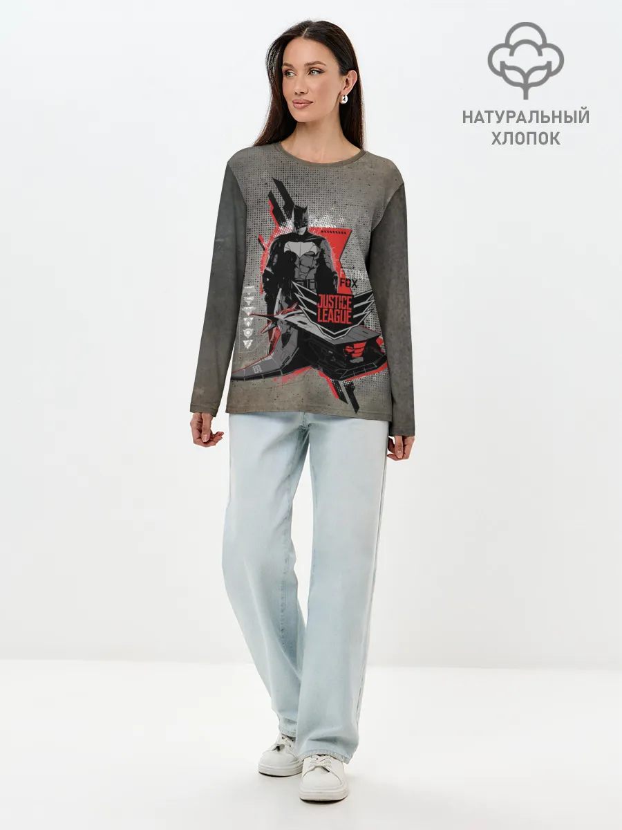Лонгслив женский. Хлопок / Batman