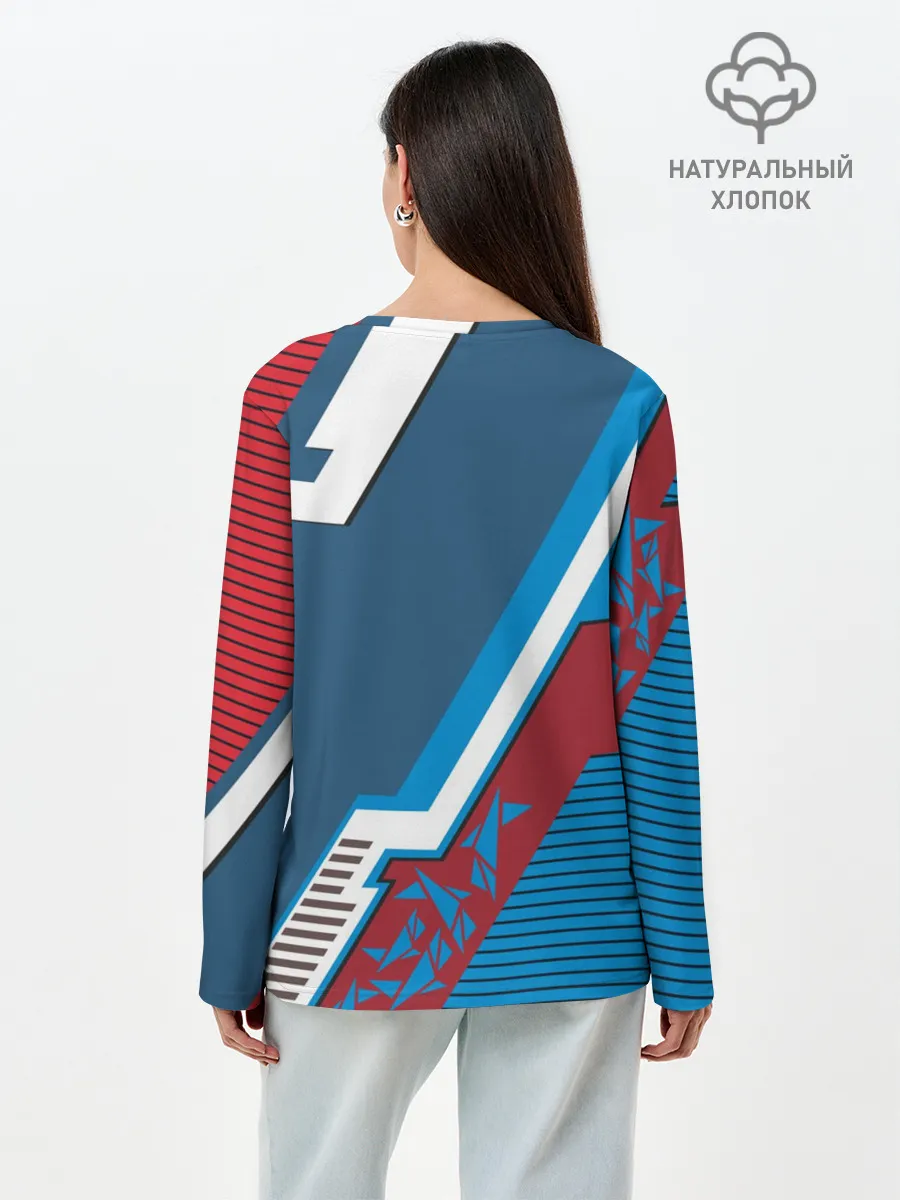 Лонгслив женский. Хлопок / Cyborg logo