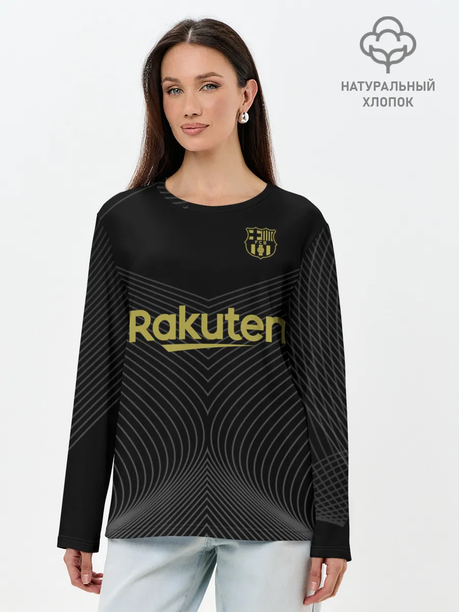 Лонгслив женский. Хлопок / Барселона Black