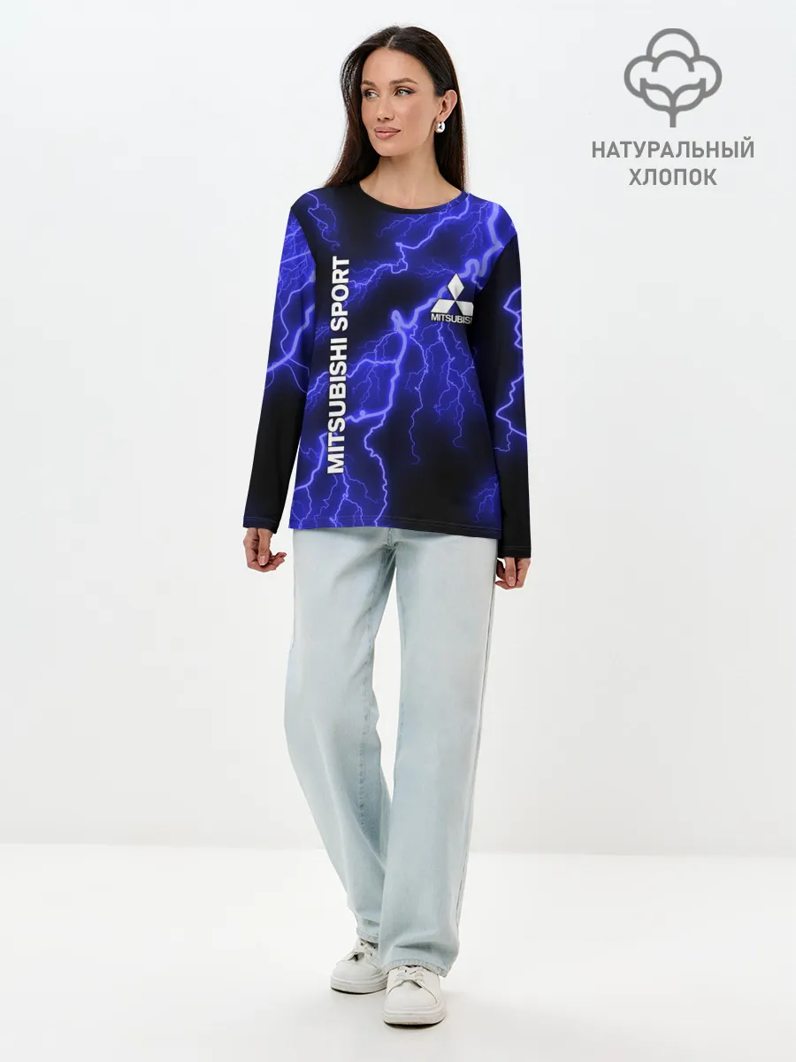 Лонгслив женский. Хлопок / MITSUBISHI
