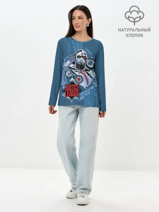 Лонгслив женский. Хлопок / Cyborg