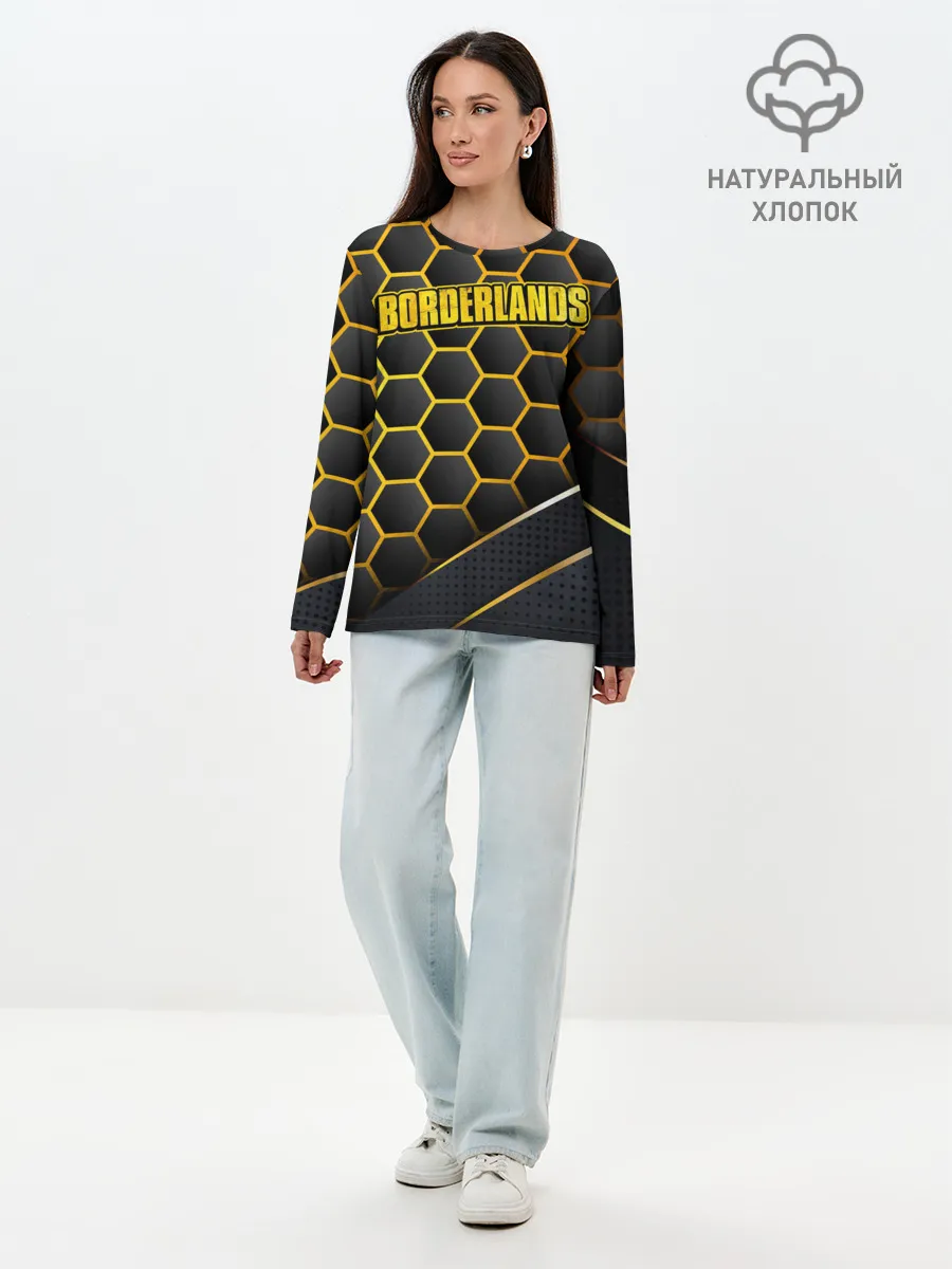 Лонгслив женский. Хлопок / Borderlands