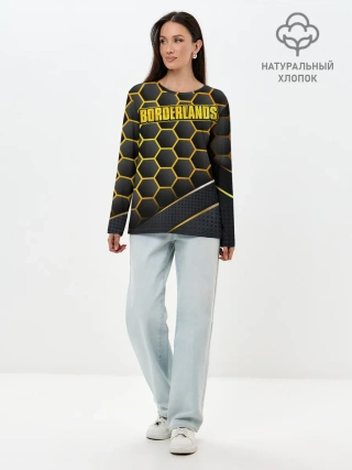 Лонгслив женский. Хлопок / Borderlands