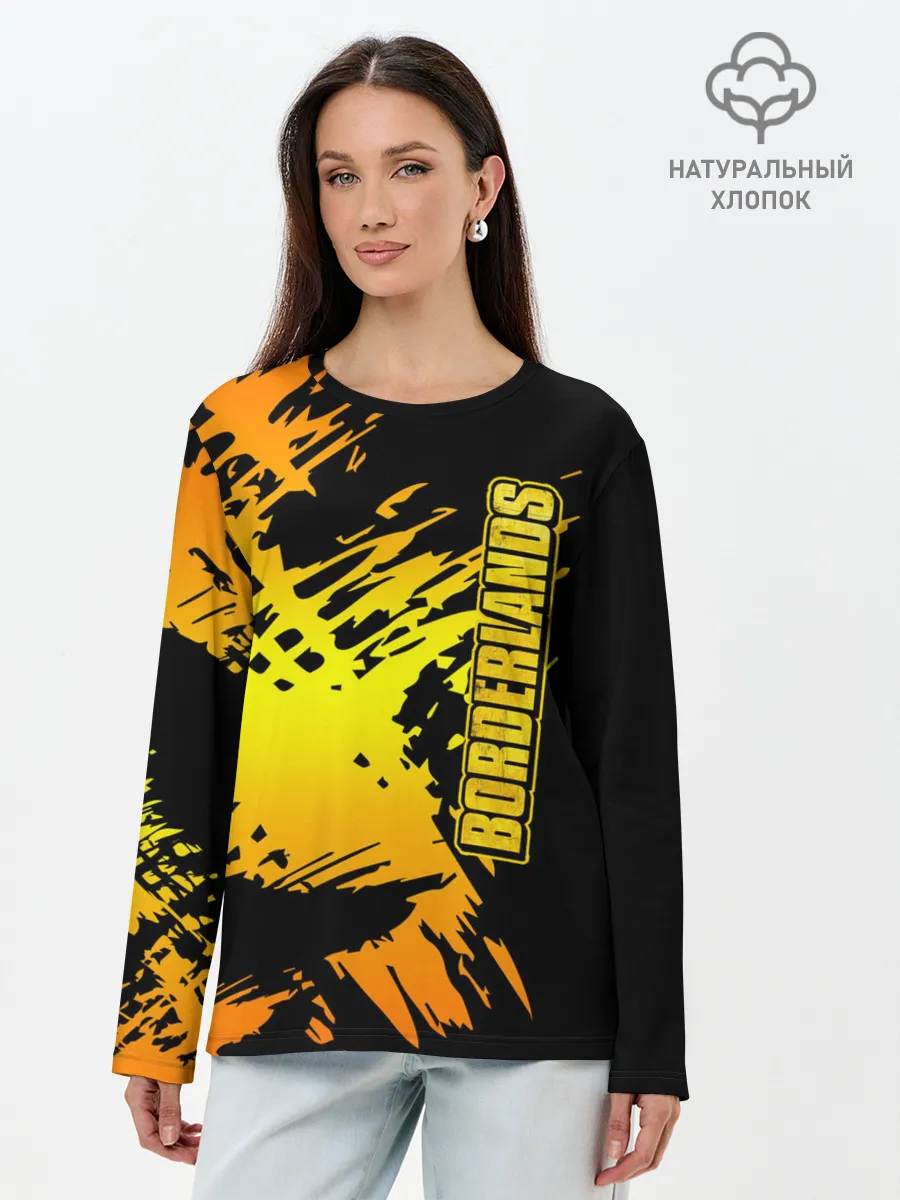 Лонгслив женский. Хлопок / Borderlands