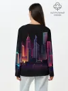 Лонгслив женский. Хлопок / Neon City