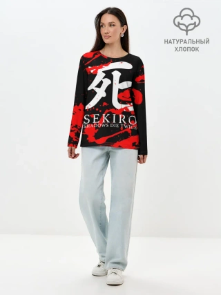 Лонгслив женский. Хлопок / Sekiro: Shadows Die Twice 4