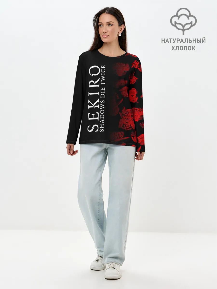 Лонгслив женский. Хлопок / Sekiro: Shadows Die Twice 2