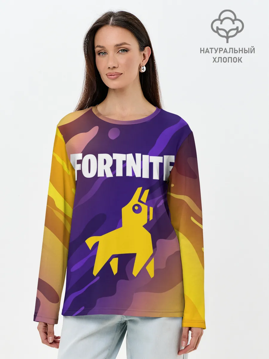 Лонгслив женский. Хлопок / FORTNITE / ФОРТНАЙТ