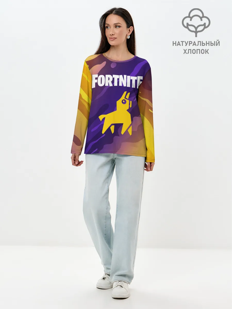 Лонгслив женский. Хлопок / FORTNITE / ФОРТНАЙТ