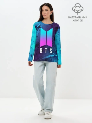 Лонгслив женский. Хлопок / BTS / БТС