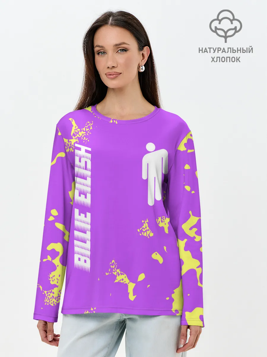 Лонгслив женский. Хлопок / BILLIE EILISH / БИЛЛИ АЙЛИШ