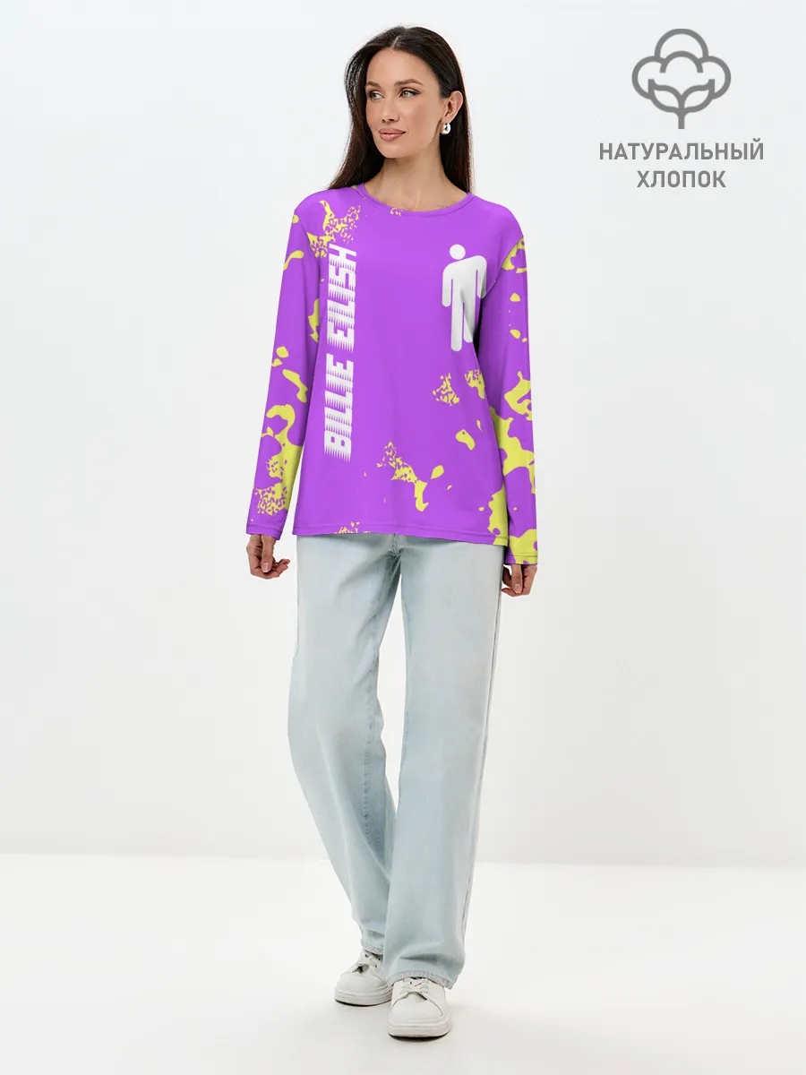 Лонгслив женский. Хлопок / BILLIE EILISH / БИЛЛИ АЙЛИШ