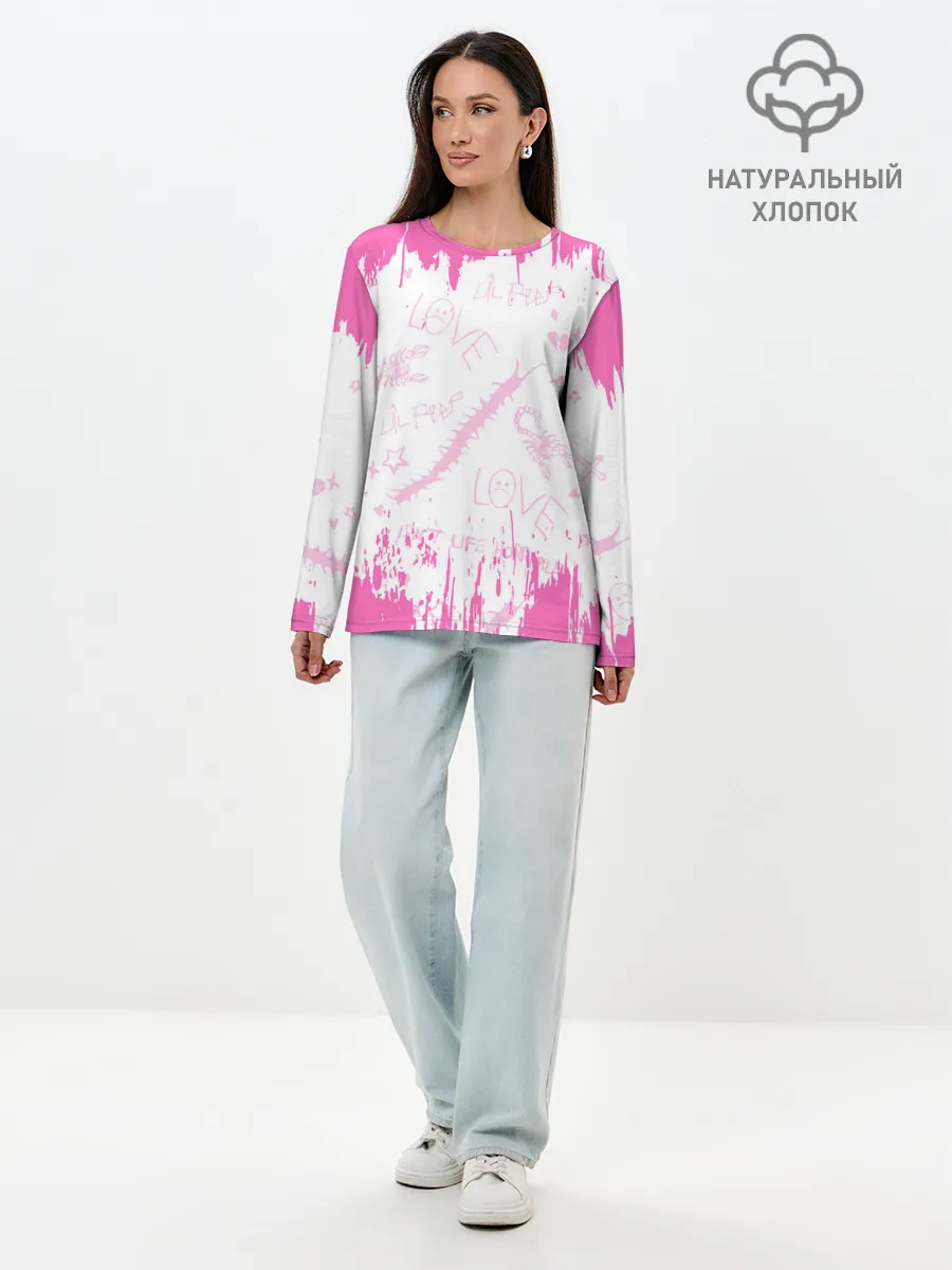 Лонгслив женский. Хлопок / LIL PEEP / ЛИЛ ПИП