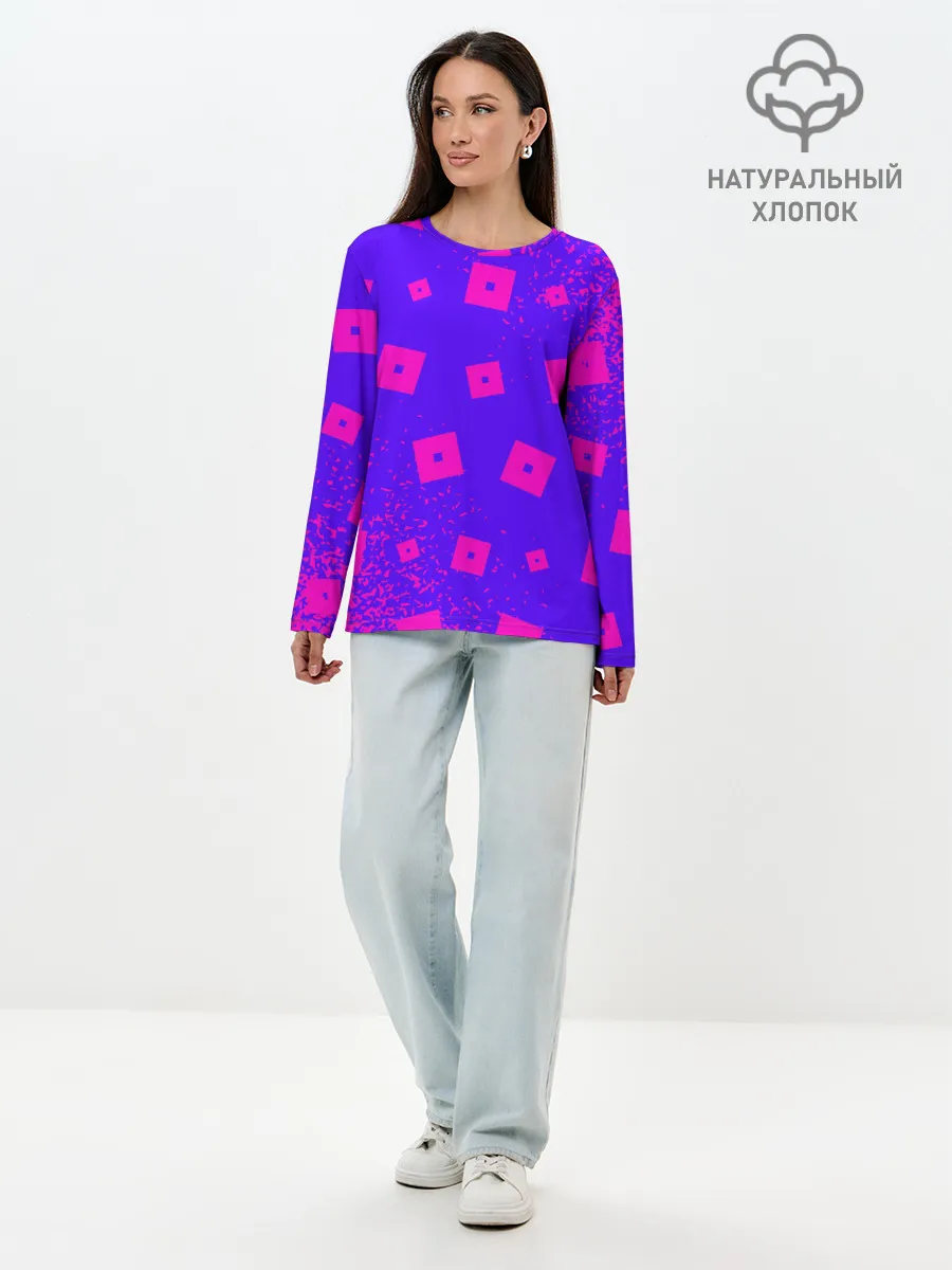 Лонгслив женский. Хлопок / ROBLOX / РОБЛОКС