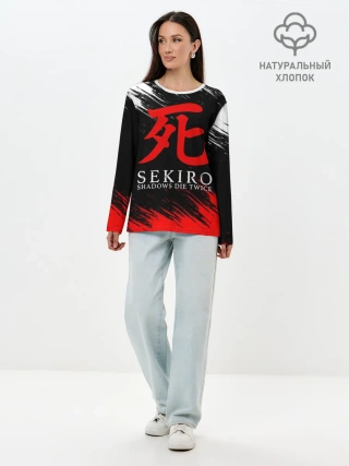 Лонгслив женский. Хлопок / Sekiro: Shadows Die Twice 12
