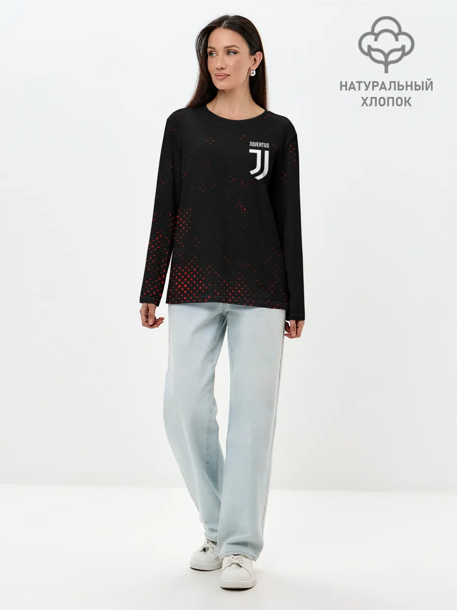 Лонгслив женский. Хлопок / JUVENTUS / ЮВЕНТУС