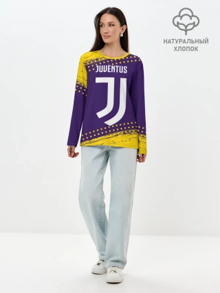 Лонгслив женский. Хлопок / JUVENTUS / ЮВЕНТУС